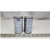 Image 2 : Pair of Texaco fuel system de-icer, 6oz tins - 1 is full