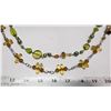 Image 2 : 2 Extra long glass beads, beaded necklace - 37" & 41" long