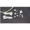 Image 2 : 2 Carved rock crystal tassel pendants, and rock crystal necklace