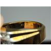 Image 3 : Men's gold electroplated ring, sz 12 - w/ vintage ring box
