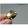 Image 5 : Men's gold electroplated ring, sz 12 - w/ vintage ring box