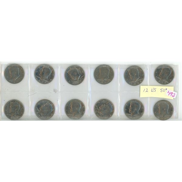 12 US 50 Cent Coins 3 1971 4 1972 1973 1975 3 1976 Schmalz Auctions 12 us 50 cent coins 3 1971 4 1972 1973 1975 3 1976 schmalz auctions