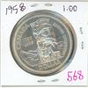 Image 1 : 1958 Canadian "British Colombia" centennial silver dollar coin