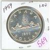 Image 1 : 1959 Canadian voyager silver dollar coin