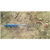 Image 1 : Hand crank, ice auger - blue blade