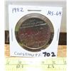 Image 1 : 1982 Canadian Constitution Nickel Dollar MS-64. Bright White.