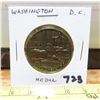 Image 1 : Washington DC brass medal. White House, Lincoln Memorial, Washington Memorial, Iwo Jima Memorial, Fl
