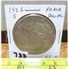 Image 1 : U.S 1926S Silver Peace Dollar. San Francisco Mint. EF-40.