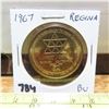 Image 1 : 1967 Regina Trade Dollar celebrates Canada’s Centennial. BU.