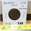 Image 1 : Belgium. 1846 2 Centimes. Good.