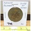 Image 1 : French Polynesia. 2000 100 Francs. AU.