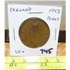 Image 1 : Ireland. 1943 Penny. World War II issue. VF+.