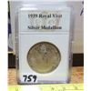 Image 1 : 1939 Royal Visit to Canada Large Silver Medal. Co-joined busts as above. BU. Lustrous.