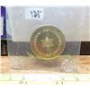 Image 2 : 1967 Canadian Centennial brass medal. Housed in its original RCM plastic. BU.