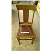 Image 1 : Wooden kitchen chair with padded seat