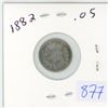 Image 1 : 1882 Canadian 5 cent silver coin