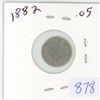 Image 1 : 1882 Canadian 5 cent silver coin