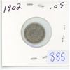 Image 1 : 1902  Canadian 5 cent silver coin