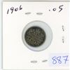 Image 1 : 1906  Canadian 5 cent silver coin