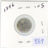 Image 1 : 1896 Canadian 5 cent silver coin