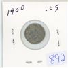 Image 1 : 1900 Canadian 5 cent silver coin