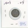 Image 1 : 1903 Canadian 5 cent silver coin
