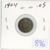 Image 1 : 1904 Canadian 5 cent silver coin