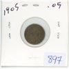 Image 1 : 1905 Canadian 5 cent silver coin