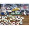 Image 1 : 8 bags of jello vintage car coins 8 colors great collectioin