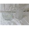 Image 1 : glass candy bowl and pitcher