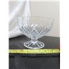Image 1 : large heavy glass table fruit bowl