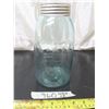 Image 1 : blue lead mason jar crown