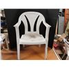 Image 1 : 2 x White Plastic Lawn Chair