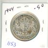 Image 1 : 1944-silver canadian 50c