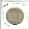 Image 1 : 1943-silver canadian 50c