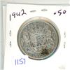 Image 1 : 1942-silver canadian 50c