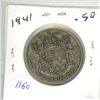Image 1 : 1941-silver canadian 50c