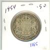 Image 1 : 1954-silver canadian 50c