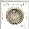 Image 1 : 1963-silver canadian 50c