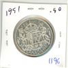 Image 1 : 1951-silver canadian 50c