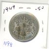 Image 1 : 1949-silver canadian 50c