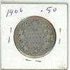Image 2 : 1906-silver canadian 50c