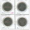 Image 1 : 4 - 1971-72 Canadian voyager nickel dollars
