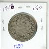 Image 1 : 1918-silver canadian 50c