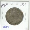 Image 1 : 1920-silver canadian 50c