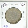 Image 1 : 1931-silver canadian 50c