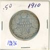 Image 1 : 1910-silver canadian 50c