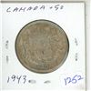 Image 1 : 1943-silver canadian 50c