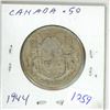 Image 1 : 1944-silver canadian 50c