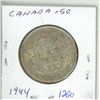 Image 1 : 1944-silver canadian 50c